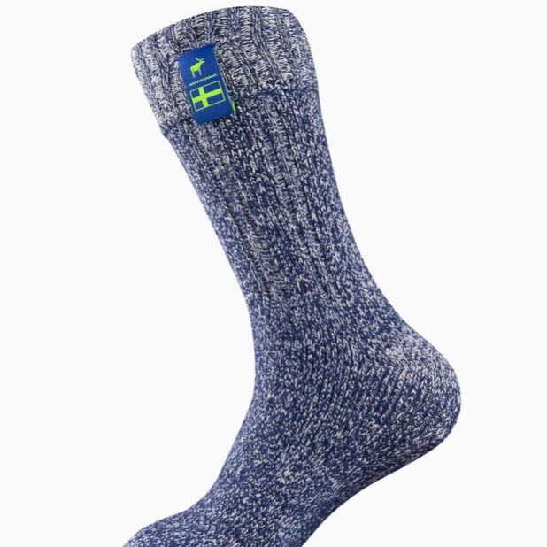 The Nordic Sock Company - Classic Nordic Socks - Midnight Blue