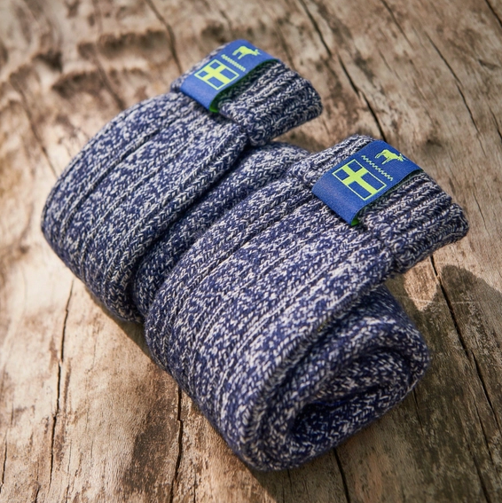 The Nordic Sock Company - Classic Nordic Socks - Midnight Blue
