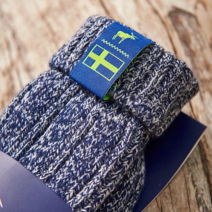 The Nordic Sock Company - Classic Nordic Socks - Midnight Blue